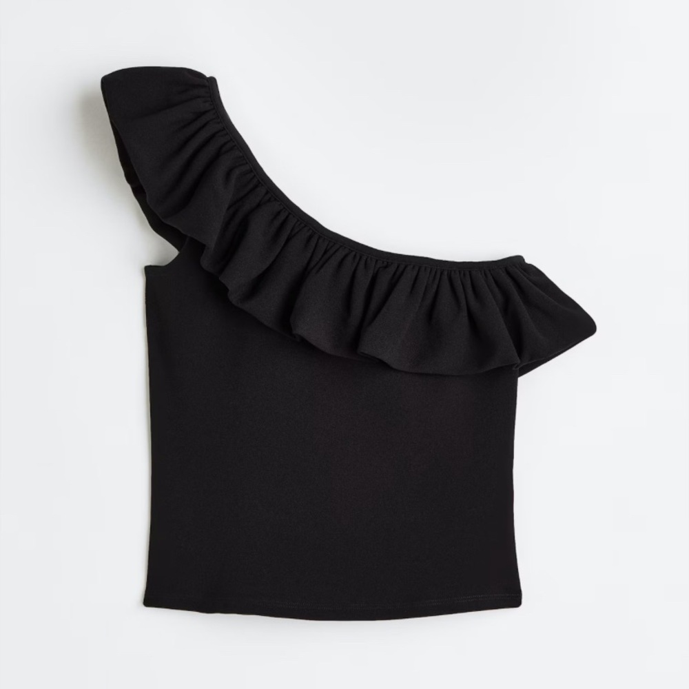 H&M flounced one-shoulder top